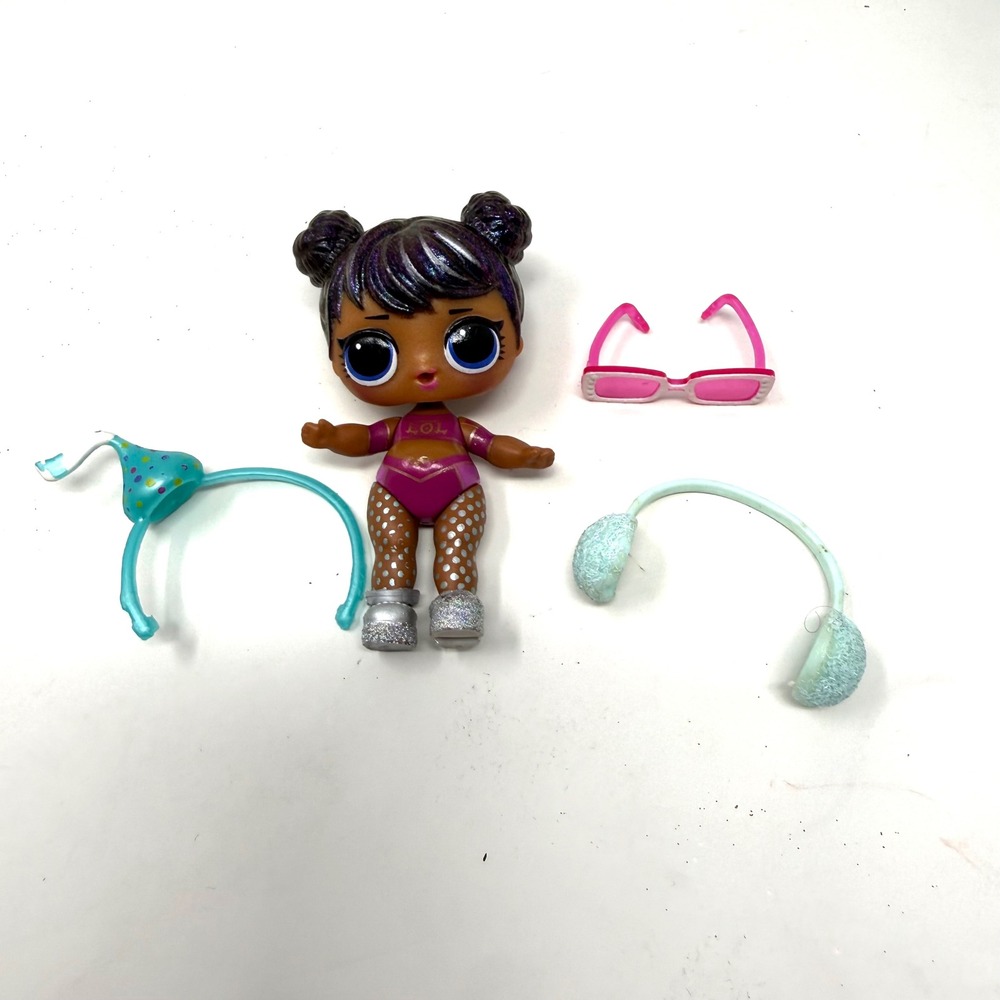 MGA Entertainment LOL Surprise Doll Tots Glitter Hair Pink Outfit Silver Shoes